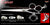 Cancer 3 Hole Double V Swivel Touch Grooming Shears
