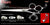 Heart 3 Hole Double V Swivel Touch Grooming Shears