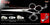 Kitty 3 Hole Double V Swivel Touch Grooming Shears