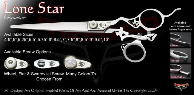 Lone Star Swivel Thumb Signature Grooming Shears